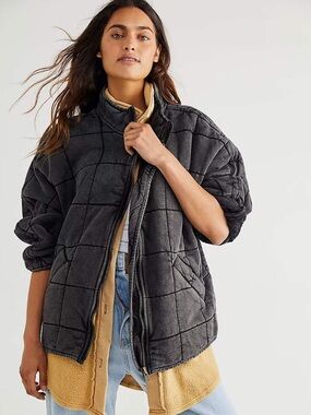 Free People Quilted knit Jacket